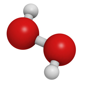  Molécula de peróxido de hidrogeno - H2O2