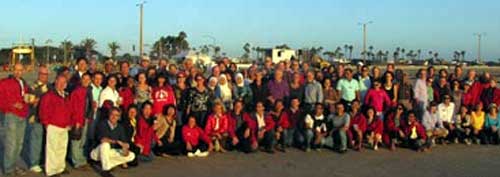 Los delegados en la conferencia mundial de distribuidores de Cobb